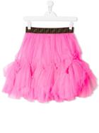 Fendi Kids Neon Logo Tutu - Pink