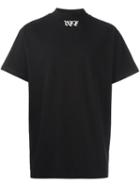 Off-white Logo Print T-shirt, Men's, Size: Small, Black, Cotton