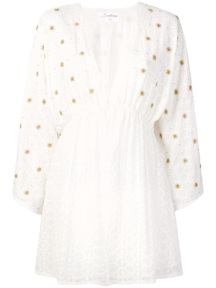 Sundress Erin Georgette Dress - White