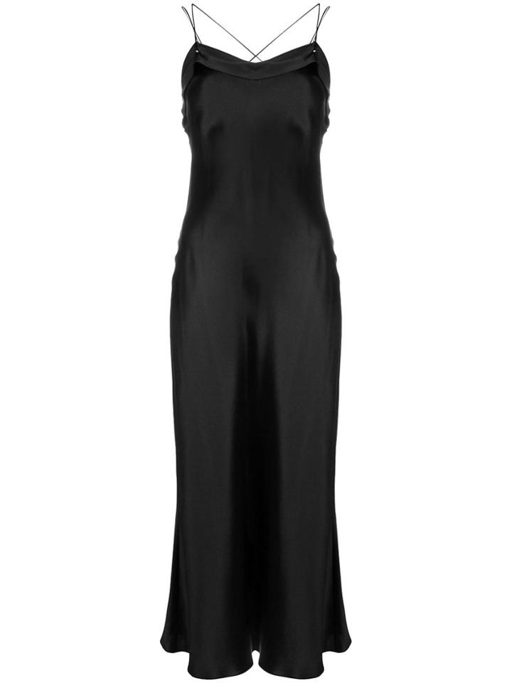 Maison Margiela Satin Slip Dress - Black
