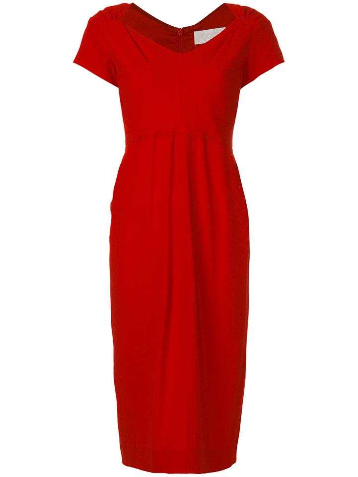 Goat Fonteyn Pencil Dress - Red
