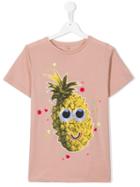 Stella Mccartney Kids Pineapple Print T-shirt, Girl's, Size: 14 Yrs, Pink/purple