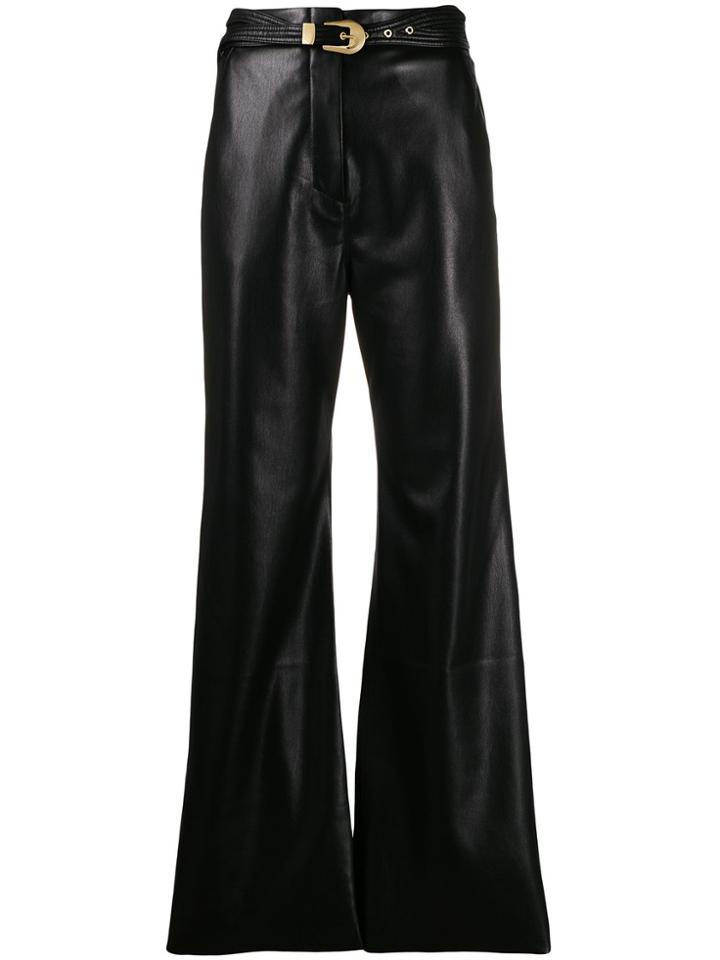 Nanushka Kisa Straight-leg Trousers - Black