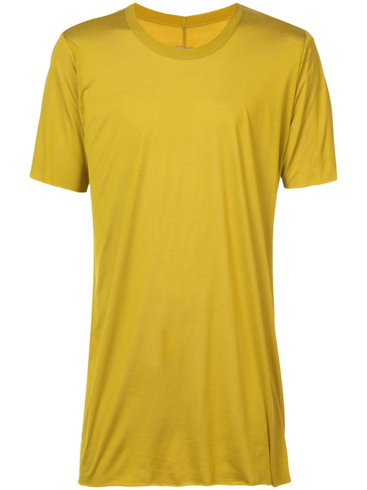 Rick Owens Crew Neck Long-line T-shirt - Green