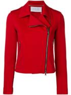 Harris Wharf London Side Zip Jacket - Red