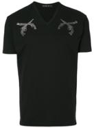 Roar Embellished Guns T-shirt - Black
