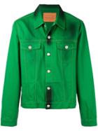 Martine Rose 'ashy' Denim Jacket - Green