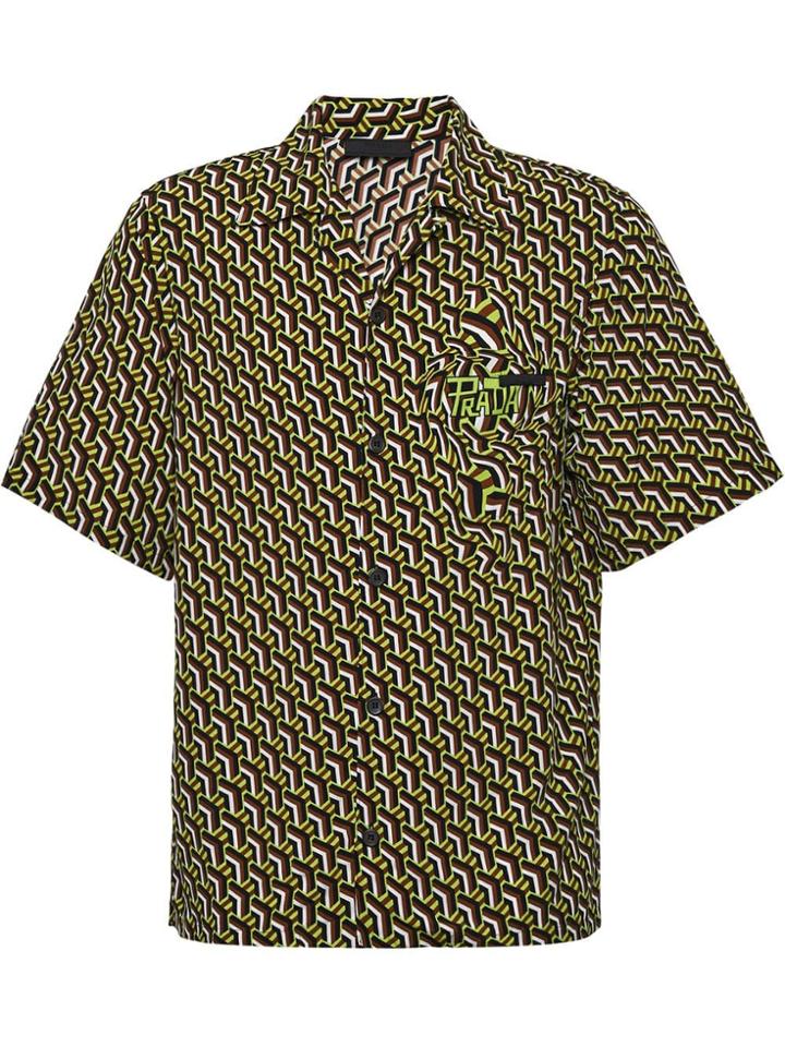 Prada Twist Motif Print Shirt - Multicolour