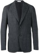Boglioli Two Button Blazer, Men's, Size: 50, Grey, Wool/silk/linen/flax/cupro
