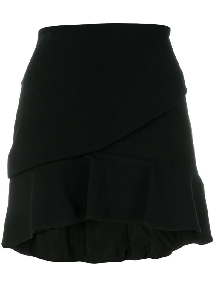 Iro Cavane Ruffle Hem Skirt - Black