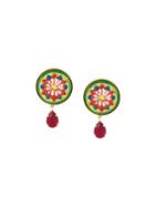 Dolce & Gabbana Decorative Clip-on Earrings, Women's, Red