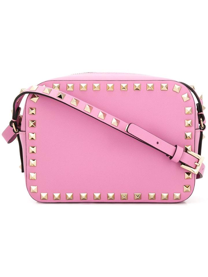 Valentino Valentino Garavani Rockstud Camera Crossbody Bag - Pink