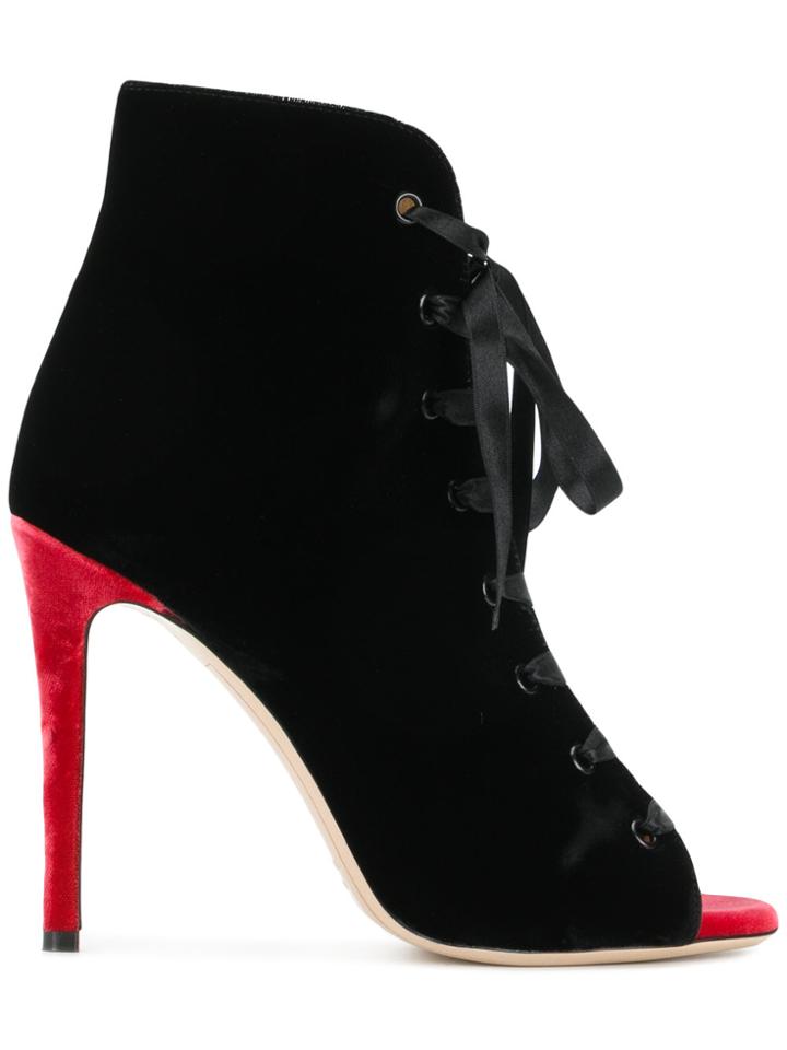 Deimille High Lace Up Boots - Black