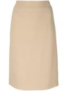Armani Collezioni Classic Pencil Skirt - Nude & Neutrals
