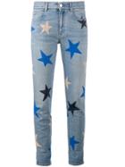 Stella Mccartney Star Print Cropped Jeans - Blue