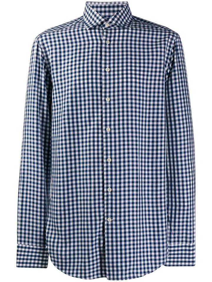 Etro Slim-fit Check Shirt - Blue