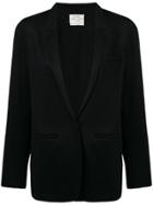 Forte Forte Deep V-neck Blazer Jacket - Black