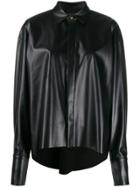 A.w.a.k.e. Mode Patent Effect Shirt - Black