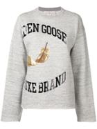Golden Goose Logo Print Sweater - Grey