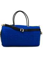 Kenzo Kombo Duffle Tote, Blue, Polyester/calf Leather