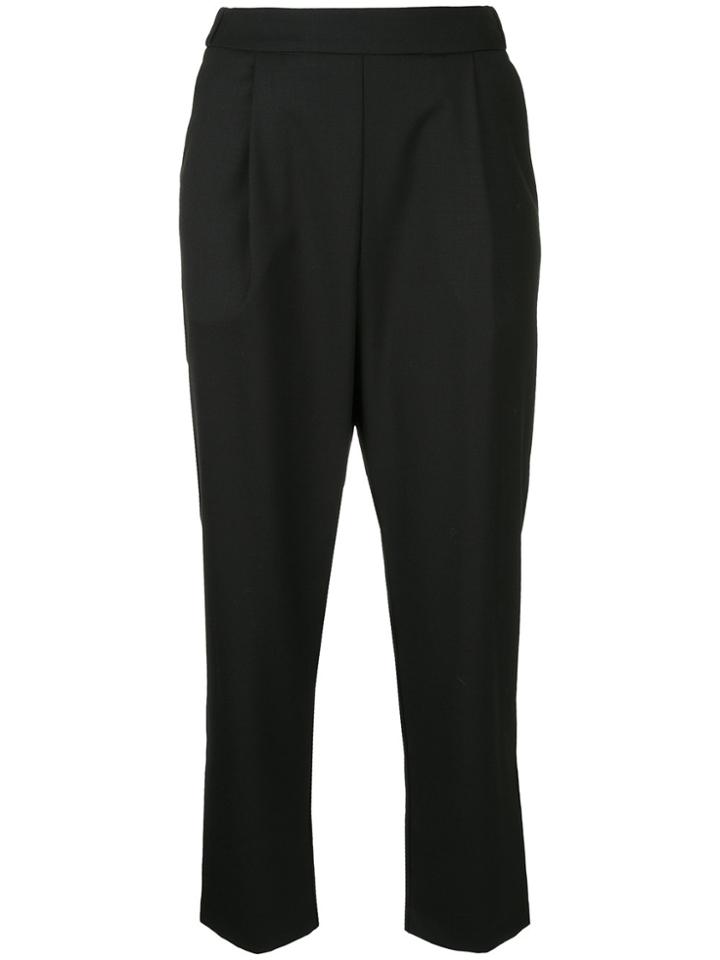 Erika Cavallini Cropped Trousers - Black
