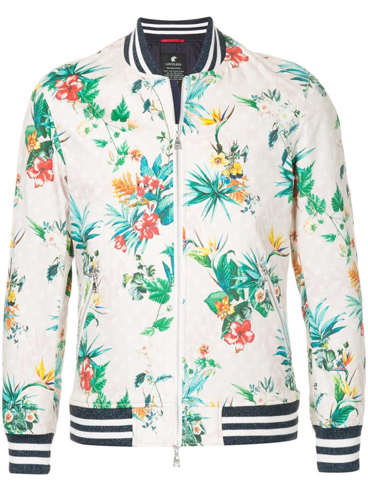 Loveless Floral Bomber Jacket - Pink & Purple