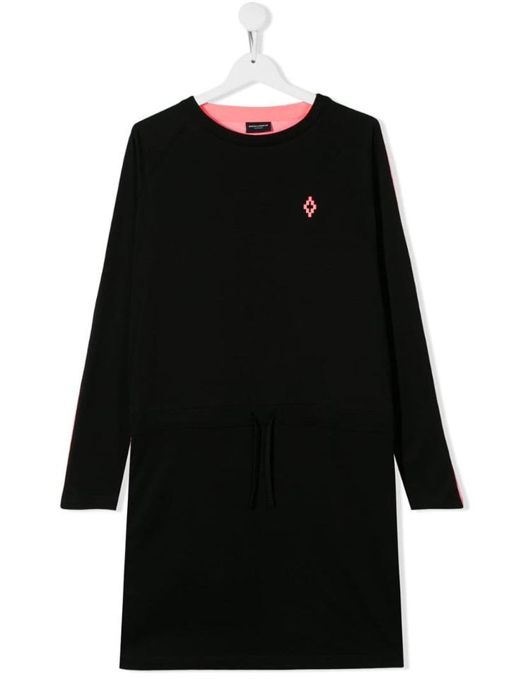 Marcelo Burlon County Of Milan Kids Logo Dress - Black