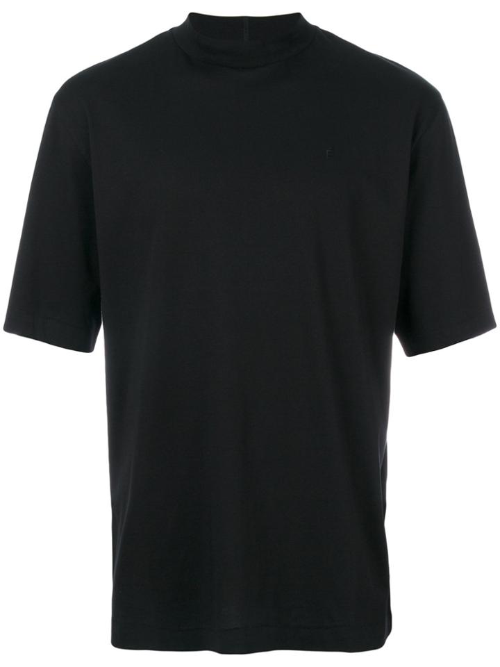 Unused Long-sleeve Textured T-shirt - Yellow & Orange