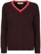 Marni Cashmere Cricket Trim Sweater - Brown