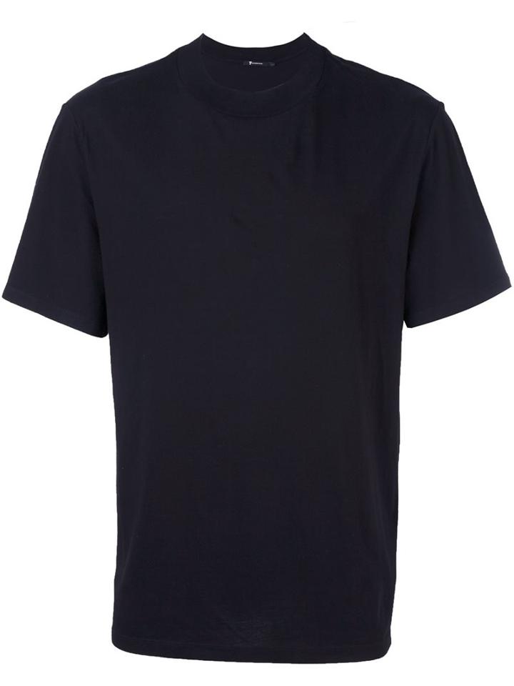 T By Alexander Wang Round Neck T-shirt, Men's, Size: Small, Black, Cotton