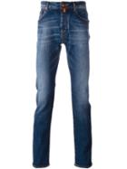 Jacob Cohen Straight Leg Jeans, Men's, Size: 32, Blue, Cotton/polyester/spandex/elastane