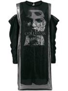 Mcq Alexander Mcqueen Metallic Dress With Cut Out Shoulders - Black