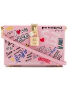 Dolce & Gabbana Dolce Box Clutch With Mural Print - Pink & Purple