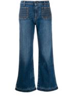 Philosophy Di Lorenzo Serafini Cropped Flare Jeans - Blue