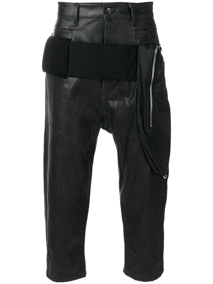 Rick Owens Cargo Cropped Trousers - Black