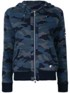 Loveless - Camouflage Print Jacket - Women - Cotton - 34, Blue, Cotton