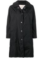 Mackintosh Black Nylon Single Breasted Coat Lm-079st/p