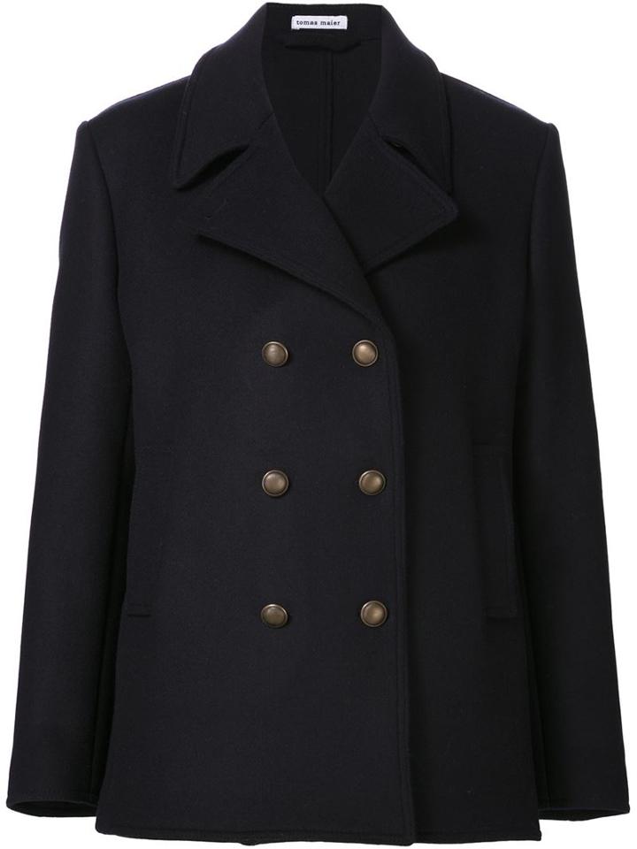 Tomas Maier Double Breasted Peacoat