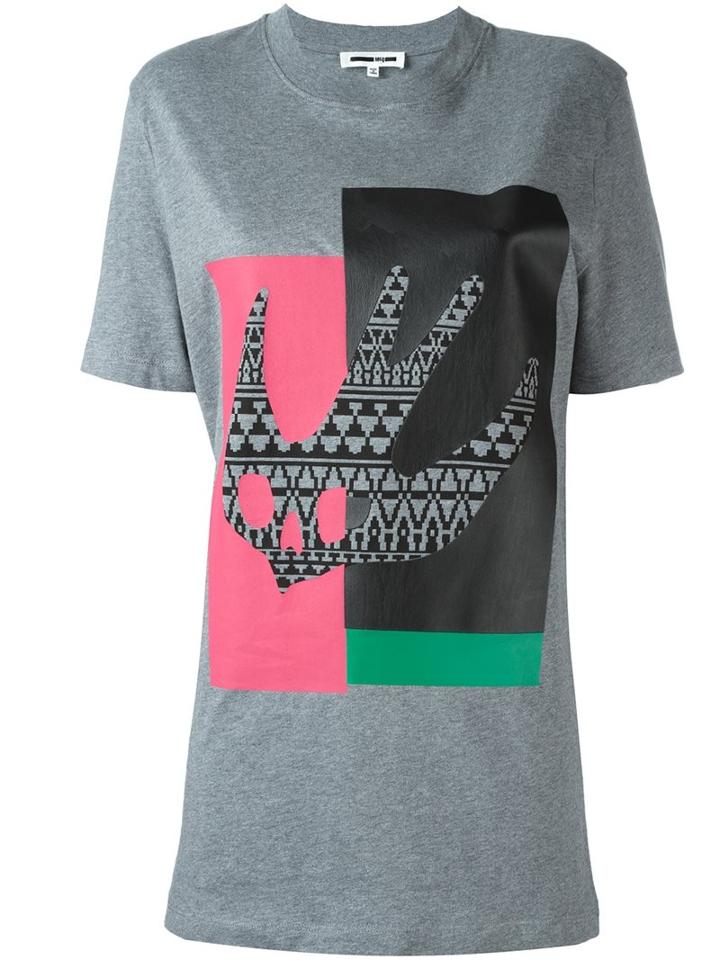 Mcq Alexander Mcqueen 'masai Fairisle Swallow' T-shirt
