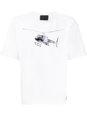 000 Worldwide Helicopter Print T-shirt - White