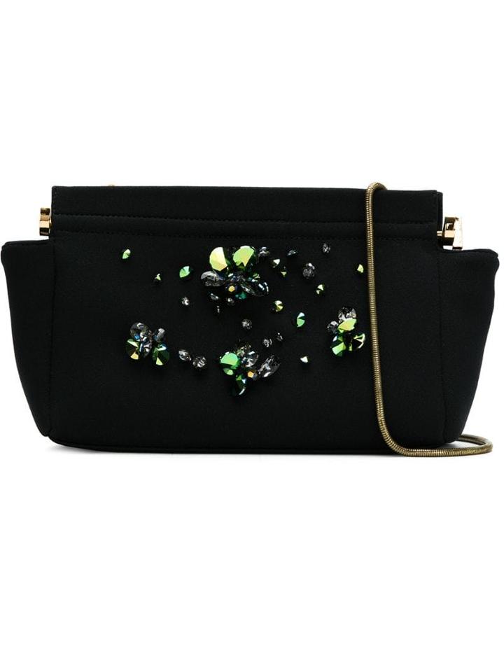 Osklen Night Clutch With Crystals - Black