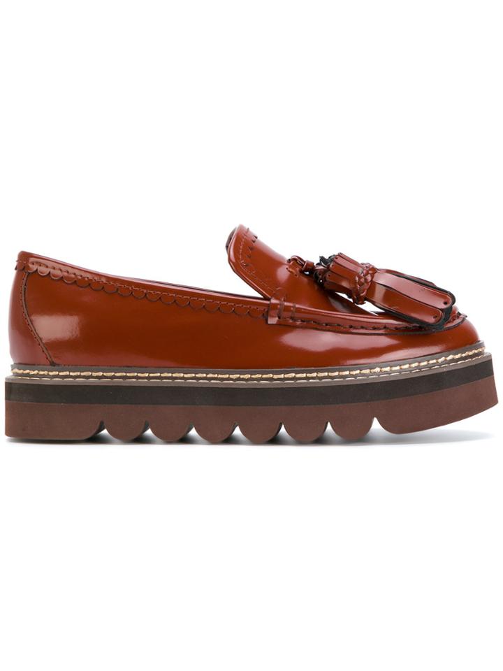 See By Chloé Tassel Detail Loafers - Brown