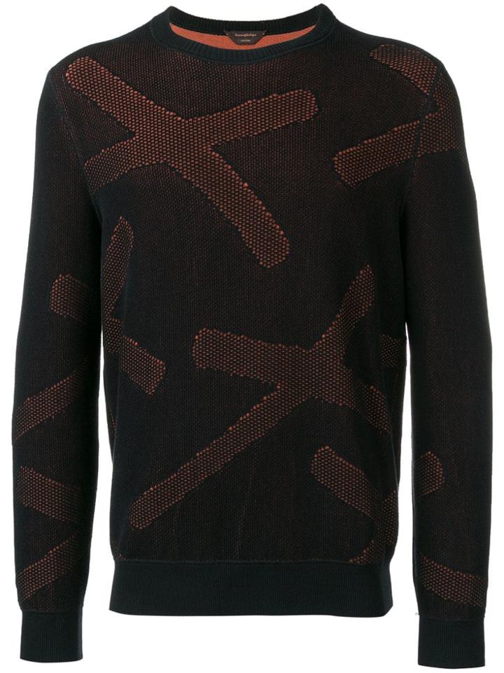 Ermenegildo Zegna Xxx Mesh Knit Sweater - Black