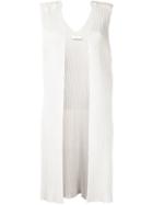 Astraet - Open Sleeveless Cardigan - Women - Cotton - One Size, Nude/neutrals, Cotton