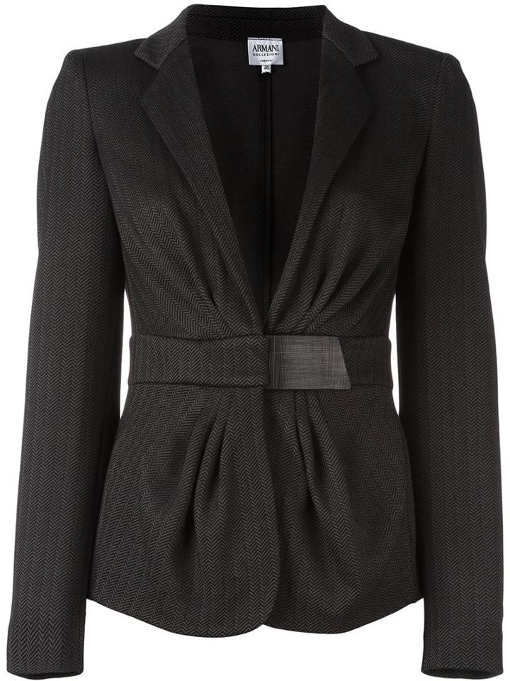 Armani Collezioni Gathered Waist Jacket