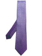 Lanvin Zig-zag Print Tie - Pink & Purple