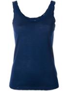 Barrie Scoop Neck Vest Top - Blue