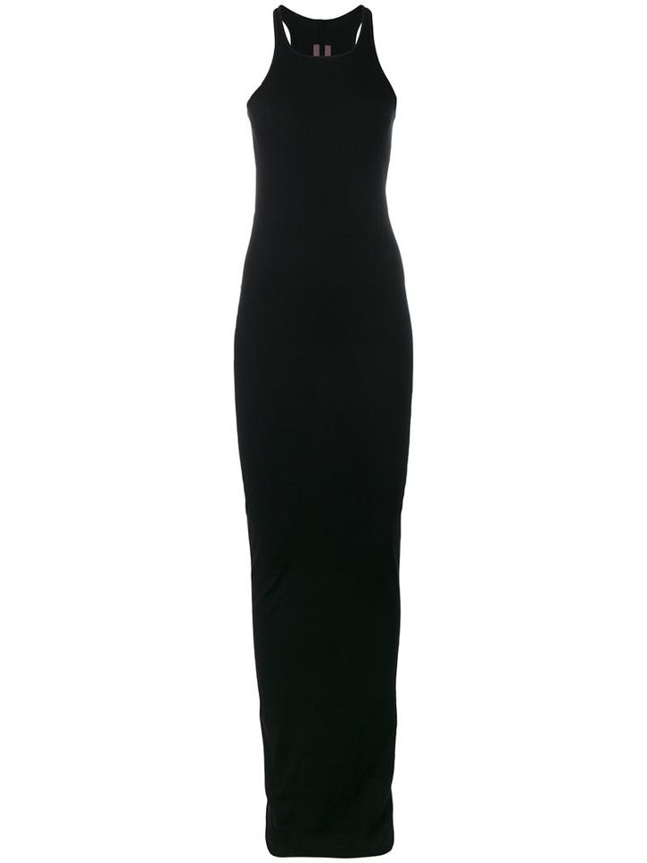 Rick Owens Drkshdw - Fitted Maxi Dress - Women - Cotton - S, Black, Cotton