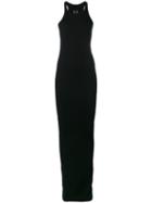 Rick Owens Drkshdw - Fitted Maxi Dress - Women - Cotton - S, Black, Cotton