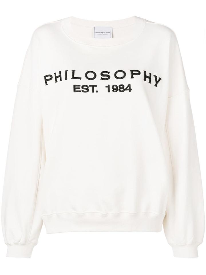 Philosophy Di Lorenzo Serafini Dropped Shoulder Logo Sweatshirt -